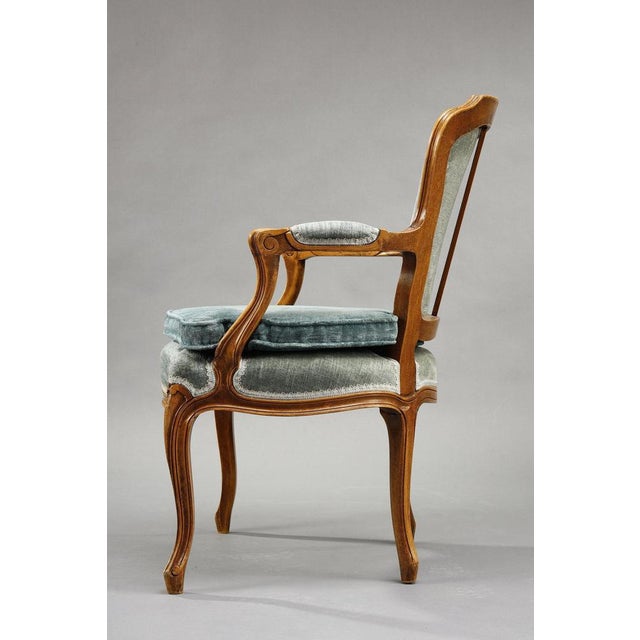 19th Century Louis XV Rococo Armchairs, 1880s, Set of 2 For Sale - Image 11 of 18