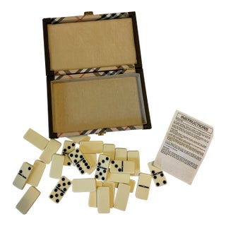 Vintage Burberry Dominoes Game Set For Sale