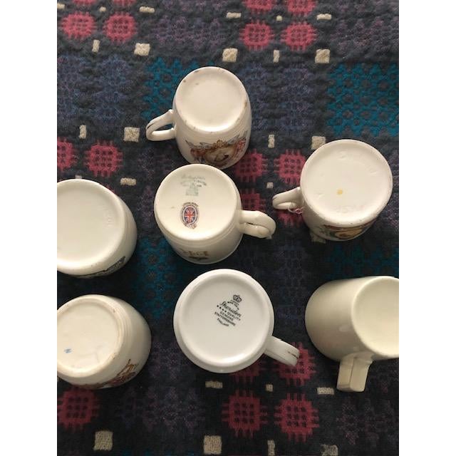 Burleigh Collection of Vintage British Coronation / Royal Mugs - Set of 7 For Sale - Image 4 of 4