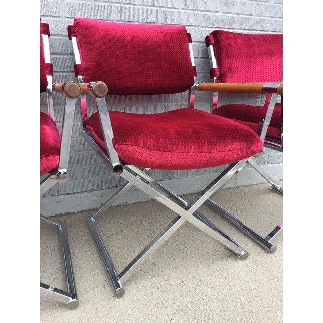 1980s Director's Chairs by Cal-Style, Set of 6 For Sale - Image 12 of 12