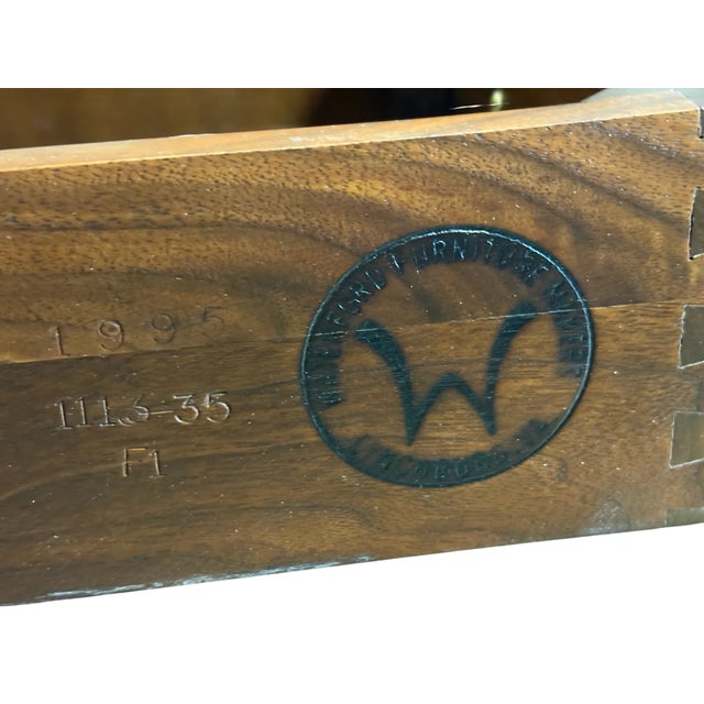 Vintage 1995 Waterford Furniture Makers Cherry Pembroke End Tables — Pair For Sale - Image 9 of 15