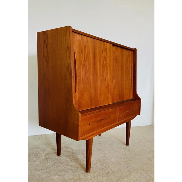 Mid-Century Danish Teak Bar Cabinet, 1960 For Sale - Image 13 of 18