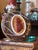 English Vintage Neoclassical Faux Marble Cameo Plaque With Painted Intaglio of Josiah Wedgwood I For Sale - Image 3 of 13
