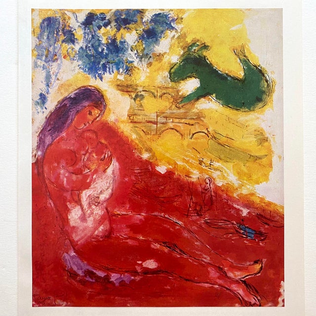 Marc Chagall Vintage 1958 First Edition Lithograph Print
