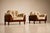 Tan Pair of Brazilian Modern Rosewood and Mohair Armchairs by Bertomeu, 1960s For Sale - Image 8 of 18