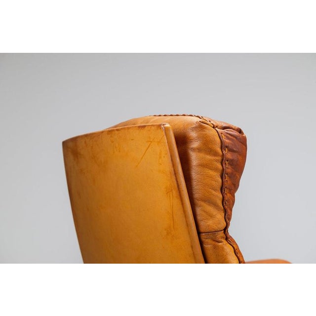 Vintage DS-31 High-Back Lounge Chair in Naturel Leather from de Sede, 1970 For Sale - Image 13 of 18