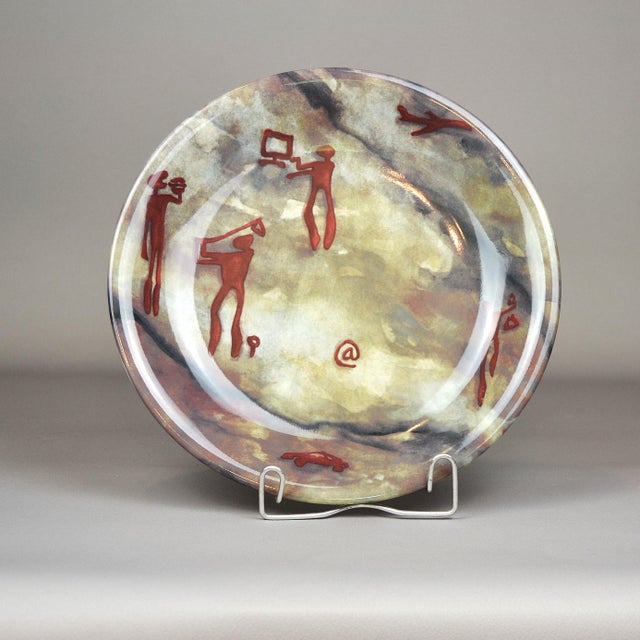 Plate from Millennium to Millennium On the Signs of the Times, Porcelain from Rörstrand, 2000 For Sale - Image 6 of 7