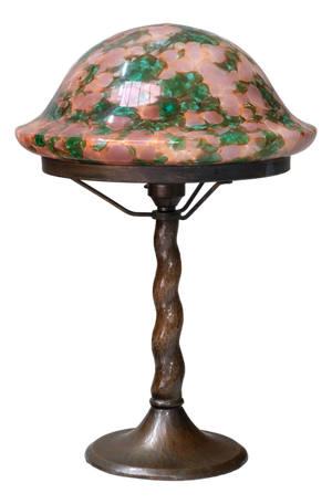 Hammered Copper Table Lamp by Harald Notini for Böhlmarks, Sweden, 1920s
