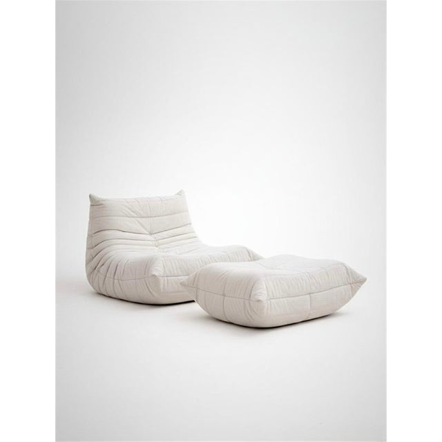 Ligne Roset Togo Three-Seater Sofa by Michel Ducaroy for Ligne Roset, 2018, Set of 3 For Sale - Image 4 of 7