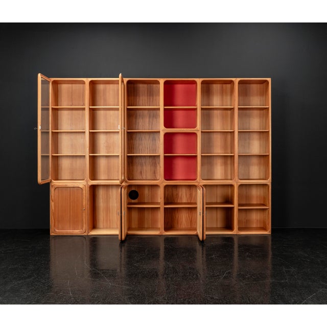 Modular Wall Unit in Pine, 1950s, Set of 13 For Sale - Image 6 of 18