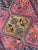 Antique Heriz Runner in Pink, Peacock Teal, Cantaloup, & Dirty Olive Rug 3.3 x 14 For Sale - Image 9 of 14