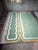 Not Yet Made - Made To Order Handmade Cotton Area Scalloped Dhurrie, Moss Green, Cream and Mustard Border Rug-8'x10' For Sale - Image 5 of 13