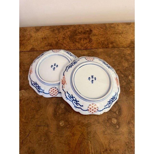 Antique Japanese Imari Plates, 1900, Set of 2 For Sale - Image 3 of 6