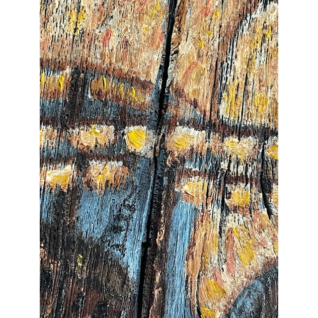 Vintage Rustic Sailing Ship Wood Relief Wall Panels, Pair For Sale - Image 9 of 11