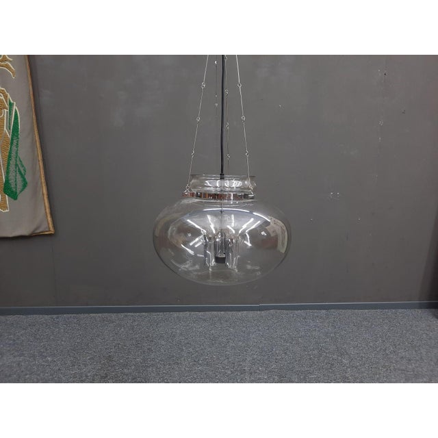 Mid-Century Modern Space Age UFO Hanging Lamp from Limburg, 1970s For Sale - Image 3 of 10