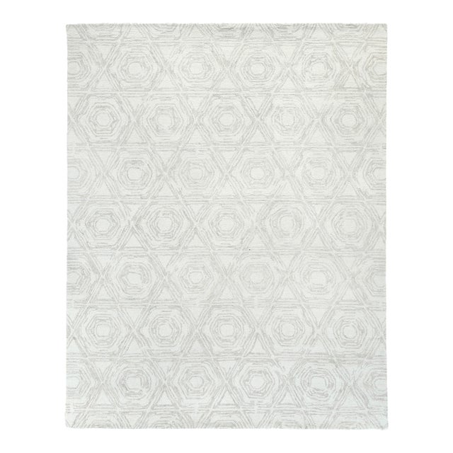 Exquisite Rugs Melbourne Hand Loom Wool & Cotton Beige - 12'x15' For Sale