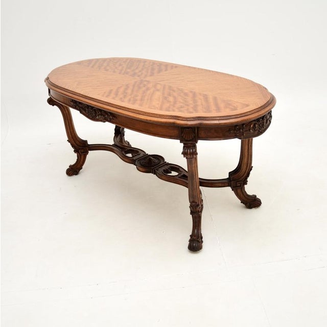 French Satinwood Coffee Table, 1920s For Sale - Image 3 of 9