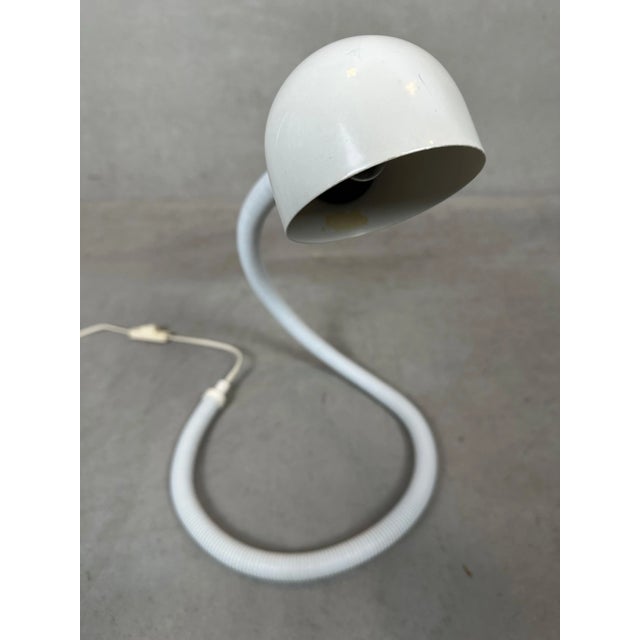 White Vintage White Snake Lamp For Sale - Image 8 of 8