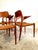 Mid-Century Modern Danish Mid Century Teak Niels Moller Model 55 and Model 71 Dining Chairs For Sale - Image 3 of 8