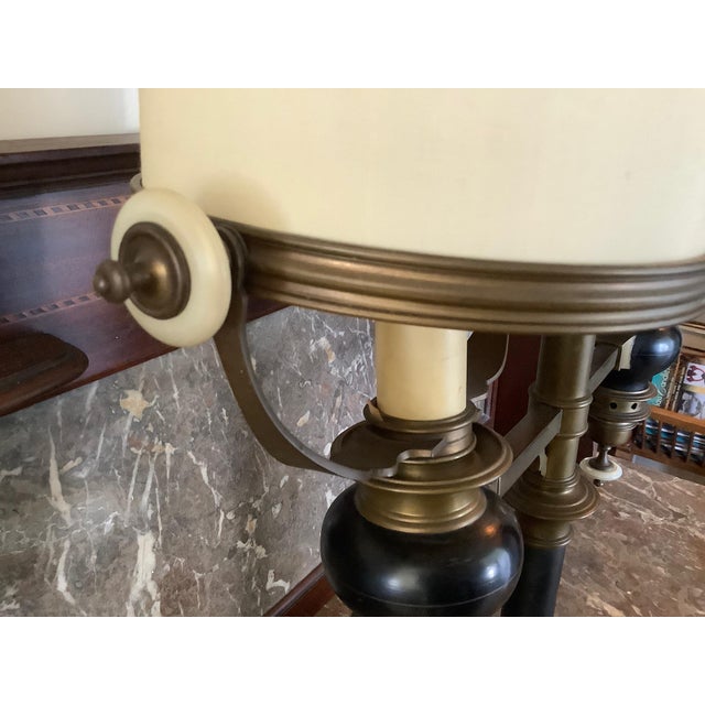 1970s 1970s Mid-Century Modern Chapman Brass 2 Light Desk Lamp For Sale - Image 5 of 14