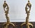 Brass Pair of Handmade Italian Solid Brass Fireplace Andirons For Sale - Image 8 of 8