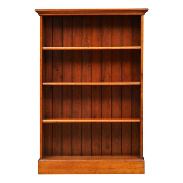 Early 20th Century Mahogany Open Bookcase, 1920s For Sale