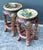 Vintage Asian Glazed Ceramic Low Stools - A Pair For Sale In West Palm - Image 6 of 12