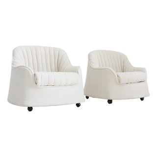 Set of Cypress Lounge Chairs by Afra and Tobia Scarpa for Cassina, 1960s, Set of 2 For Sale