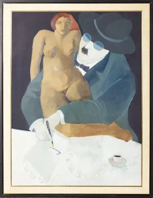 Francisco Simões, Love Letters, Oil on Canvas