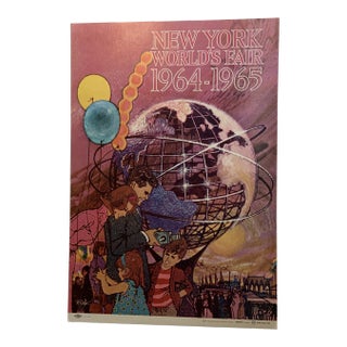 Americana York World's Fair Mounted Poster 1964 1965 For Sale