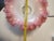 Glass Early 19th Century Antique Victorian Bridal Basket Pink Art Glass Ruffled Fenton Style Bride’s Basket Blown Glass Bowl in Pink For Sale - Image 7 of 8