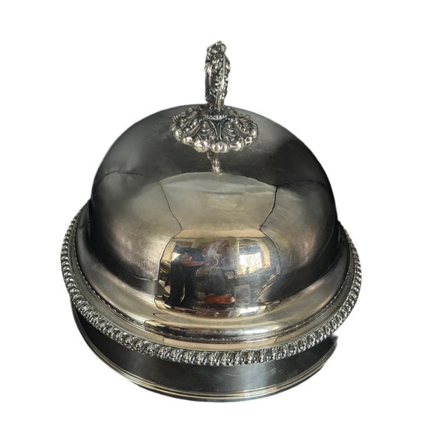 Mid 20th Century Large Sheffield Plate Georgian Style Meat Dome With Removable Handle For Sale In Richmond - Image 6 of 6
