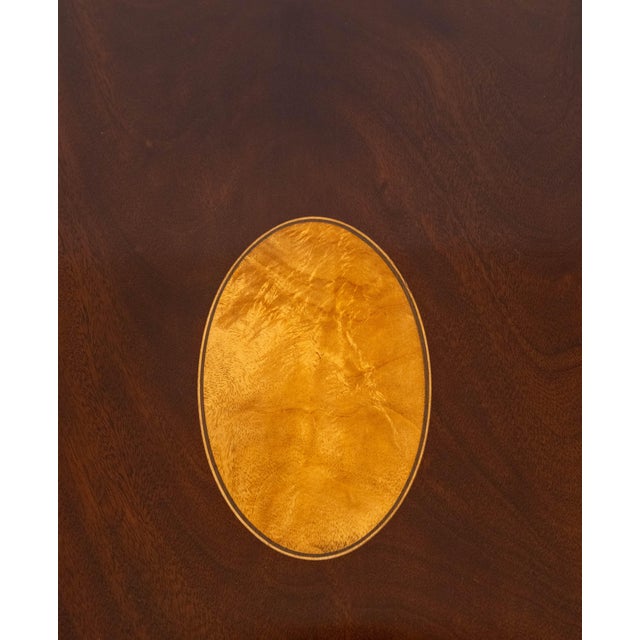 Pair of Stickley Inlaid Mahogany Drop-Leaf Pembroke Tables For Sale - Image 9 of 18