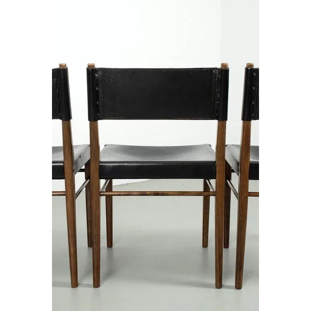 Animal Skin Vintage Chairs, Set of 5 For Sale - Image 7 of 15