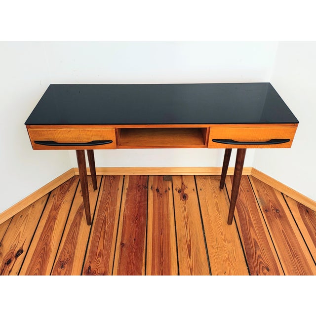 Brown Desk by M. Pozar for Up Závody, Czechoslovakia, 1960s For Sale - Image 8 of 18