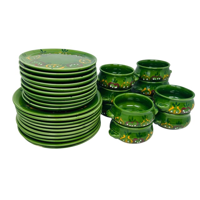 Pristine 1960s Zeller Keramik "Halali" Brunch Service for 10 - 30 PCS For Sale - Image 4 of 18