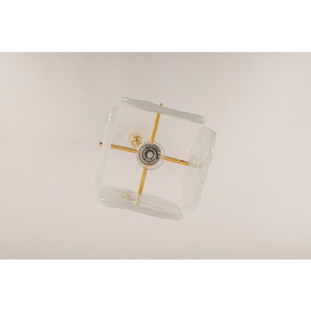 Metal Petite Murano Glass Pendant Light by Kalmar, Germany, 1960s For Sale - Image 7 of 18