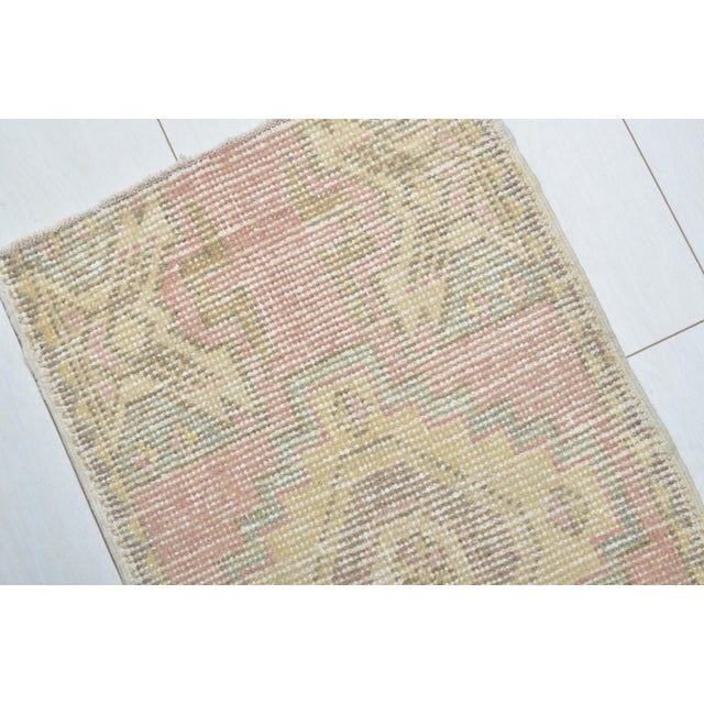 Turkish Oushak Vintage Wool Rug For Sale - Image 3 of 5