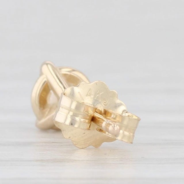 2020s New 0.42ctw Diamond Martini Stud Earrings 14k White Gold Round Solitaire Studs - 2 Pieces For Sale - Image 5 of 6