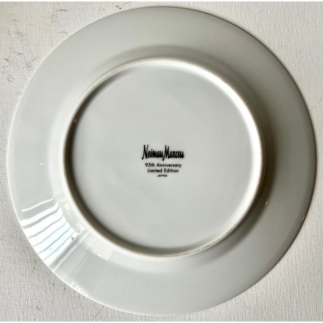 Fitz and Floyd Leopard Border Porcelain Plates-Set 6-Neiman Marcus-2 Sets Available For Sale - Image 4 of 10