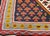 Vintage Persian Senneh Kilim, Flat-Woven Wool Rug, Paisley Pattern, Ivory & Black, 3x6 For Sale - Image 13 of 15