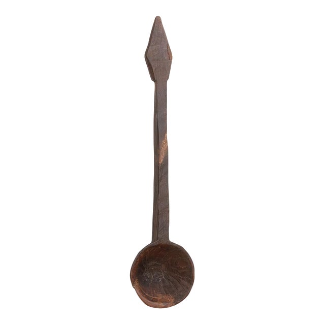Diamond Shape Handle Primitive Spoon For Sale