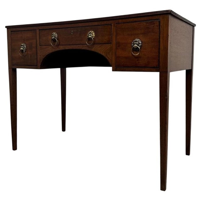 2000 - 2009 18th Century English Mahogany Writing Table For Sale - Image 5 of 12