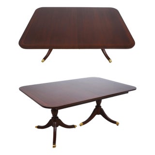 Kindel National Trust Mahogany Inlaid Dining Table For Sale