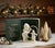 Department 56 Snowbabies figurine, "I'll Teach You A Trick", model number 6835-7. Introduced May 1993 and retired December...