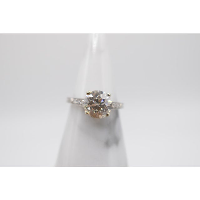 Mid 20th Century Mid 20th Century Round Diamond Ring, Size 5 For Sale - Image 5 of 12