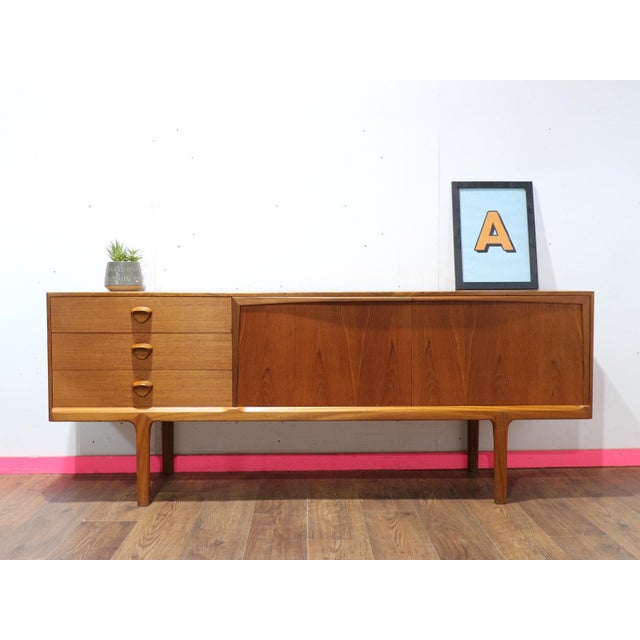 Mid-Century Modern 1960s Mid Century Modern Vintage Teak Credenza Sideboard by McIntosh For Sale - Image 3 of 15