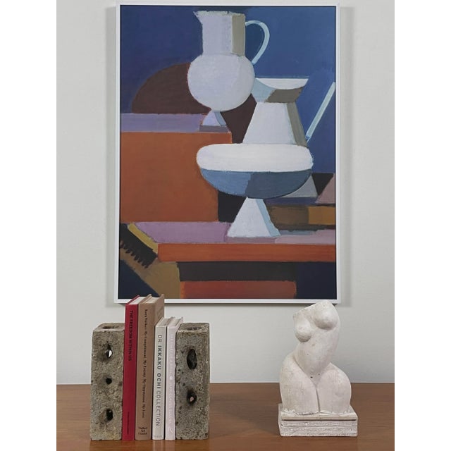 Vilhelm Lunstrøm (Danish, 1893-1950) - “Opstilling” Cubist Still Life Archival Print on Paper, Framed. Housed under UV...