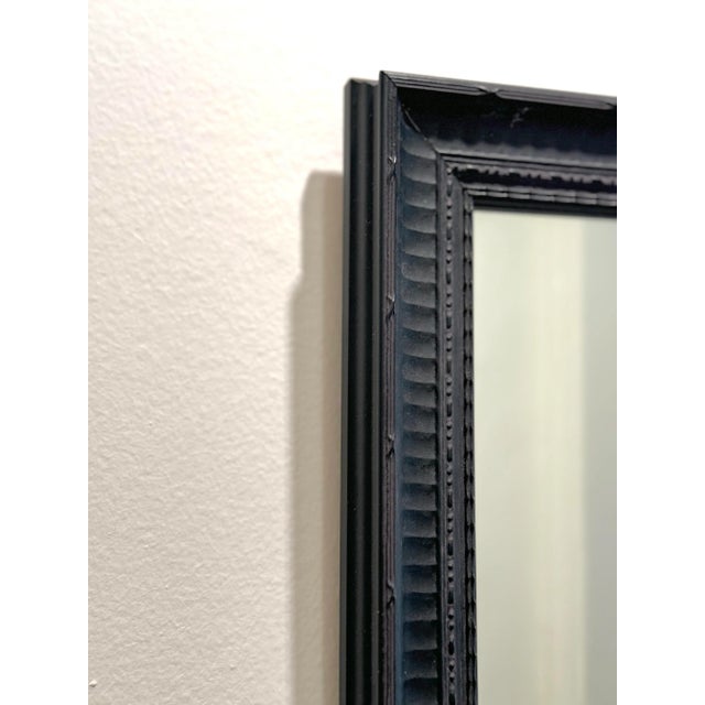 Wood Small Ebonized Wood Mirror -Ready to Hang For Sale - Image 7 of 11