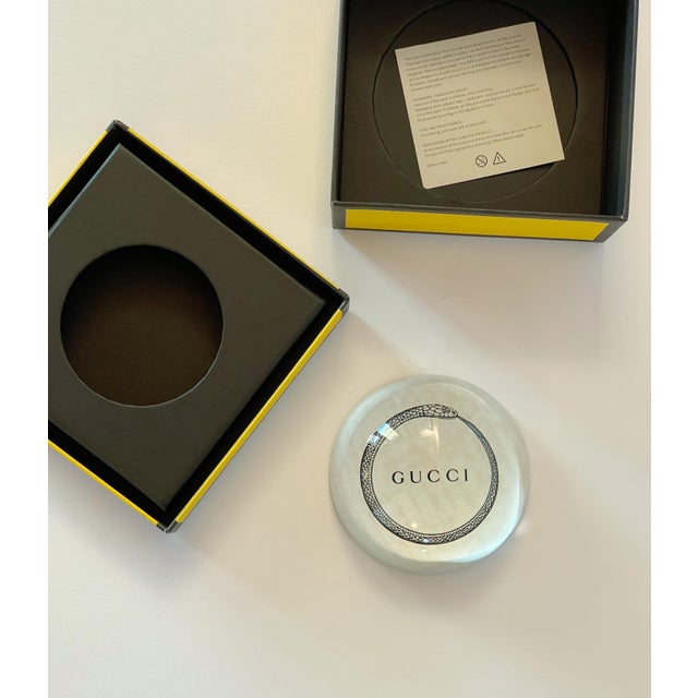 Gucci Glass Snake Paperweight | Chairish